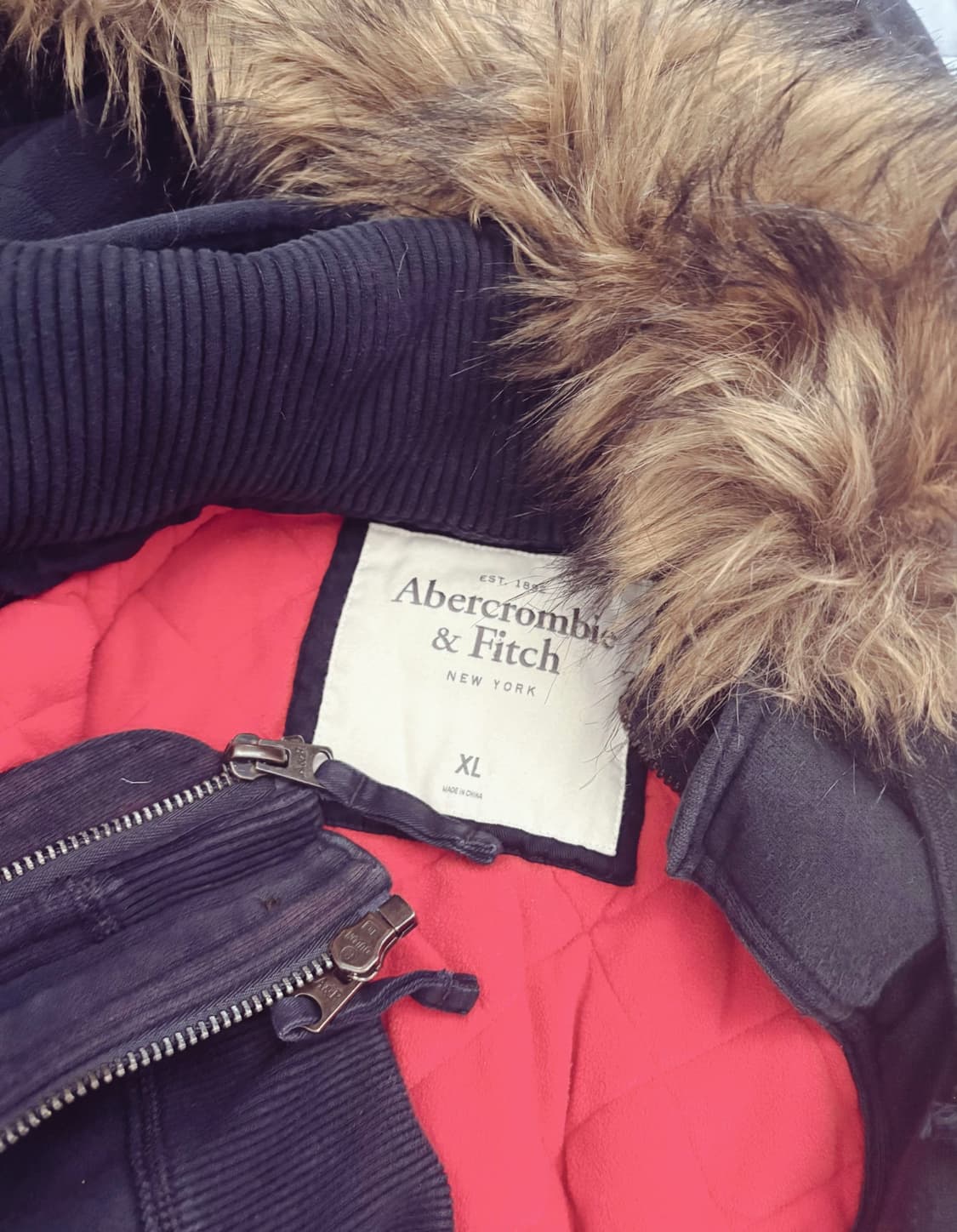 아베크롬비 y2k 퍼후드집업 상품이미지2