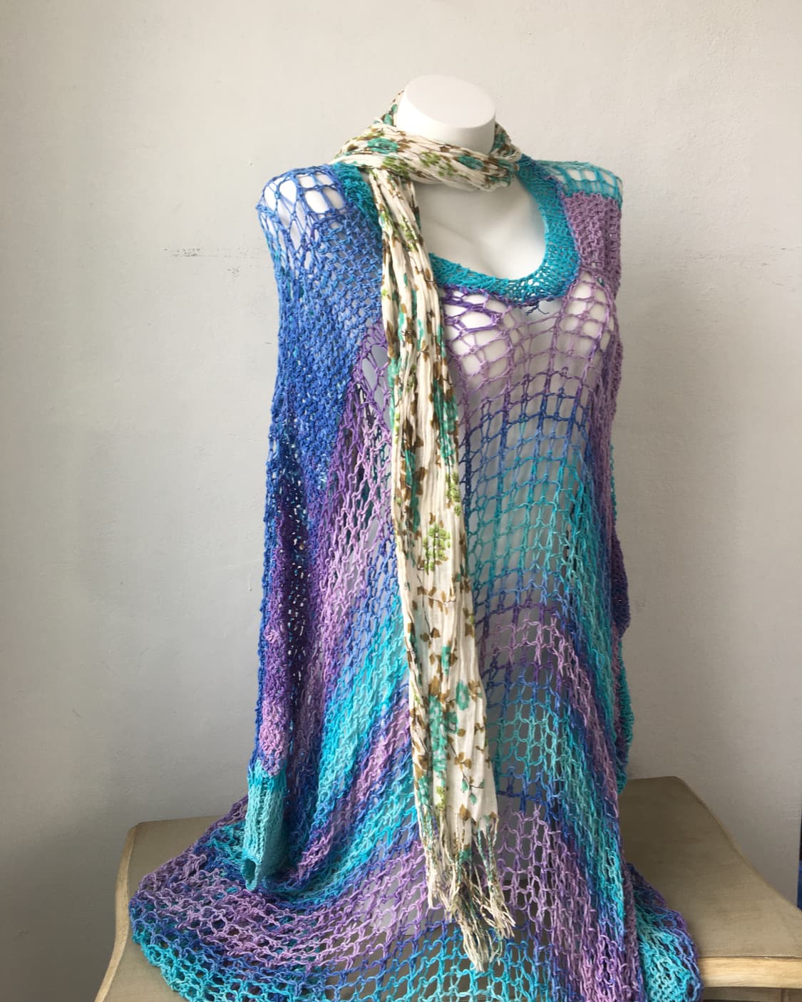  flower pattern scarf 상품이미지4