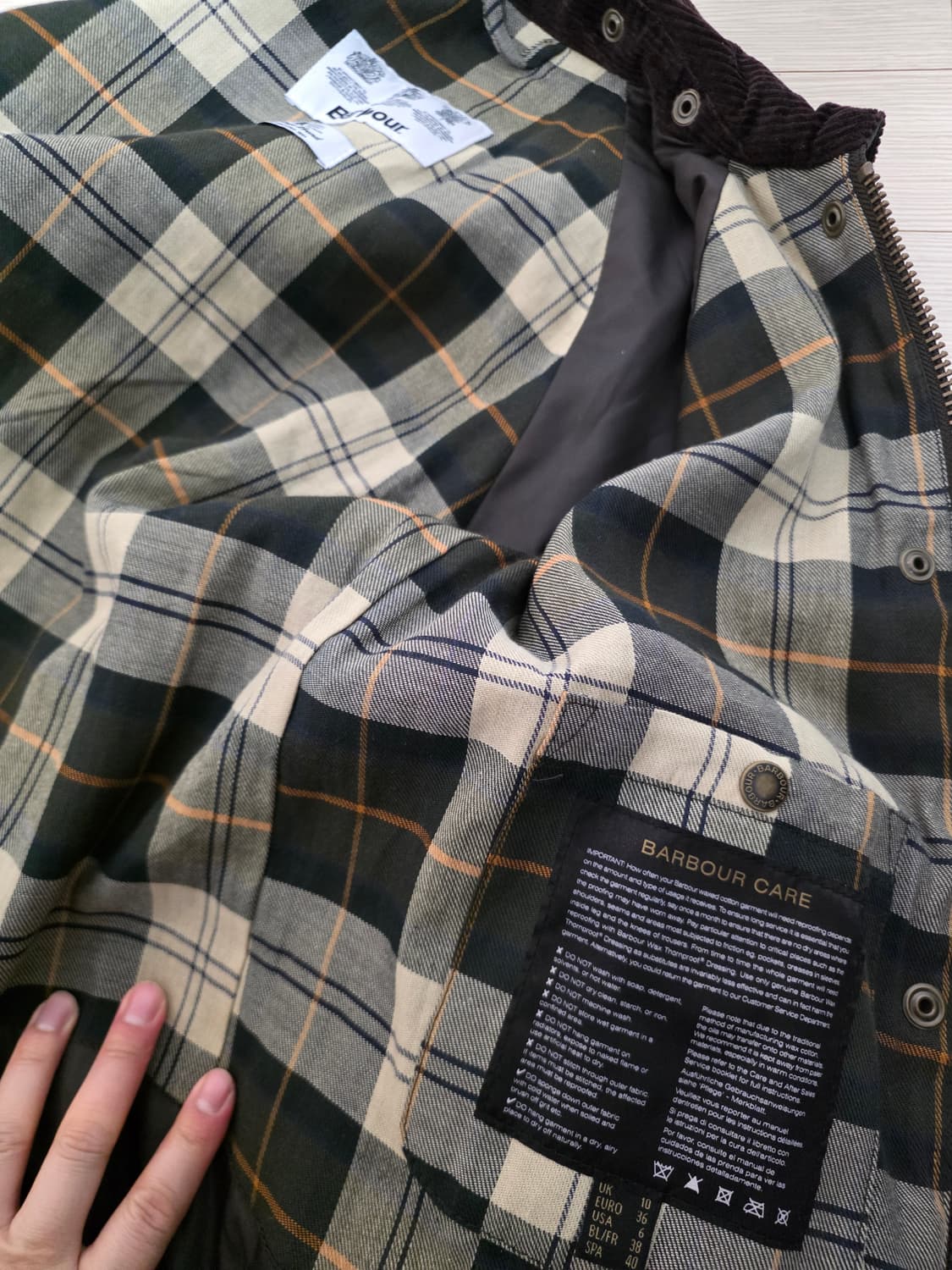 바버 여성 자켓 세이지 uk10 상품이미지5