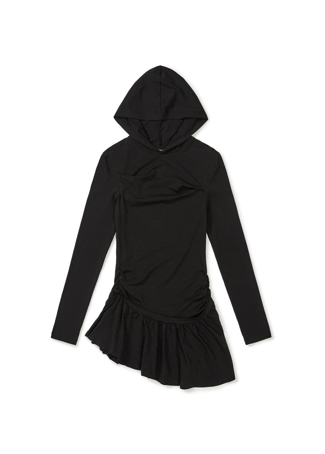 LCDC 원피스 [S] HOODED JERSEY DRESS (BLACK) 상품이미지4