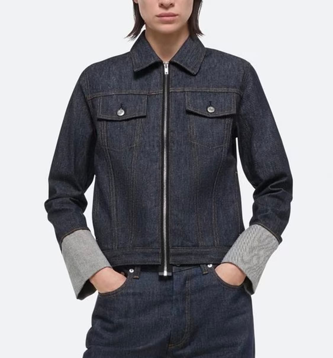 헬무트랭 데님자켓 HelmutLang cuffed denim jacket 상품이미지1