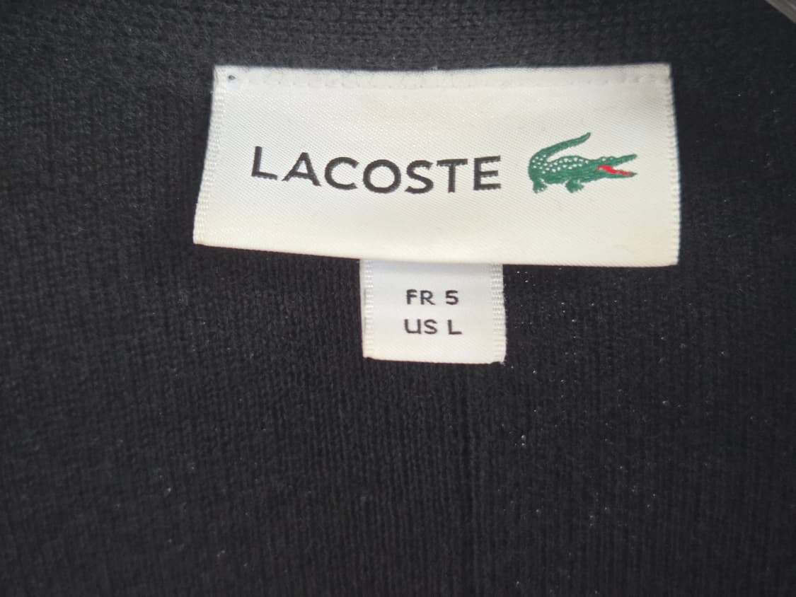 라코스테 블랙 모 100% 가디건 105 상품이미지2
