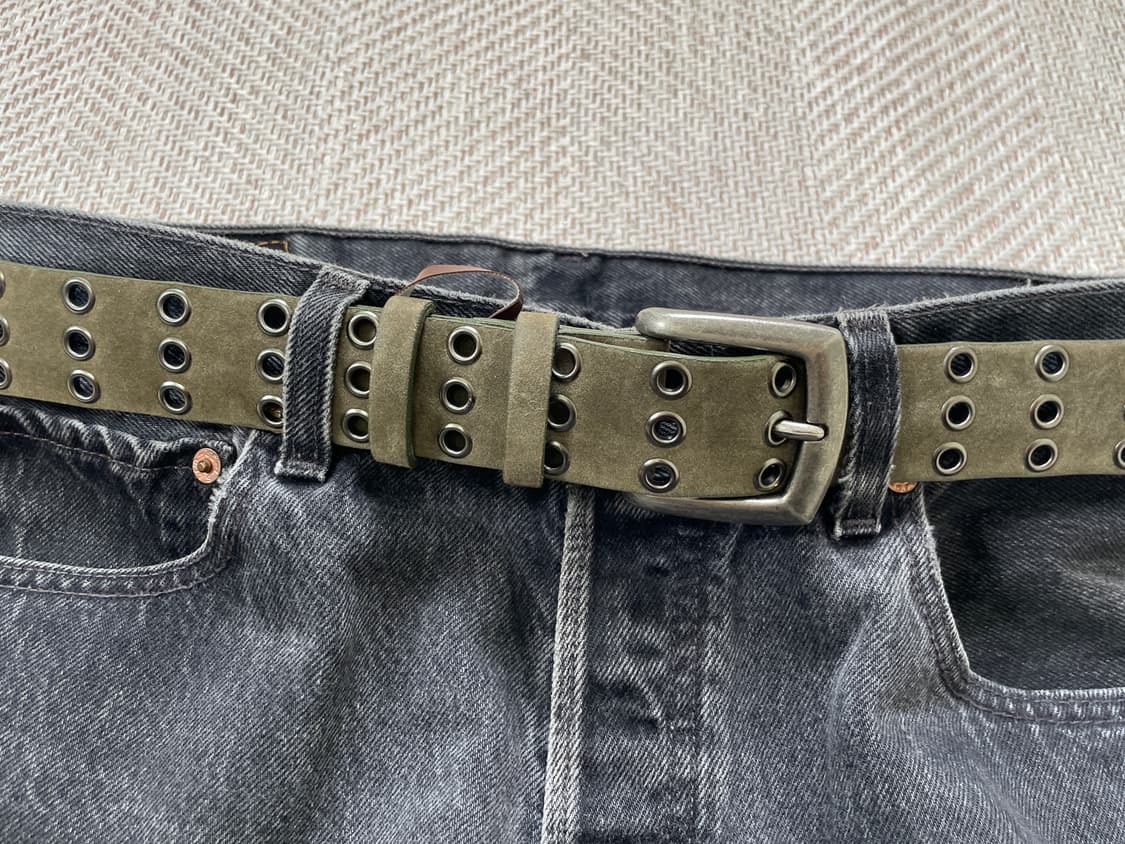 빈티지 아일렛 스웨이드 레더 벨트 상품이미지2