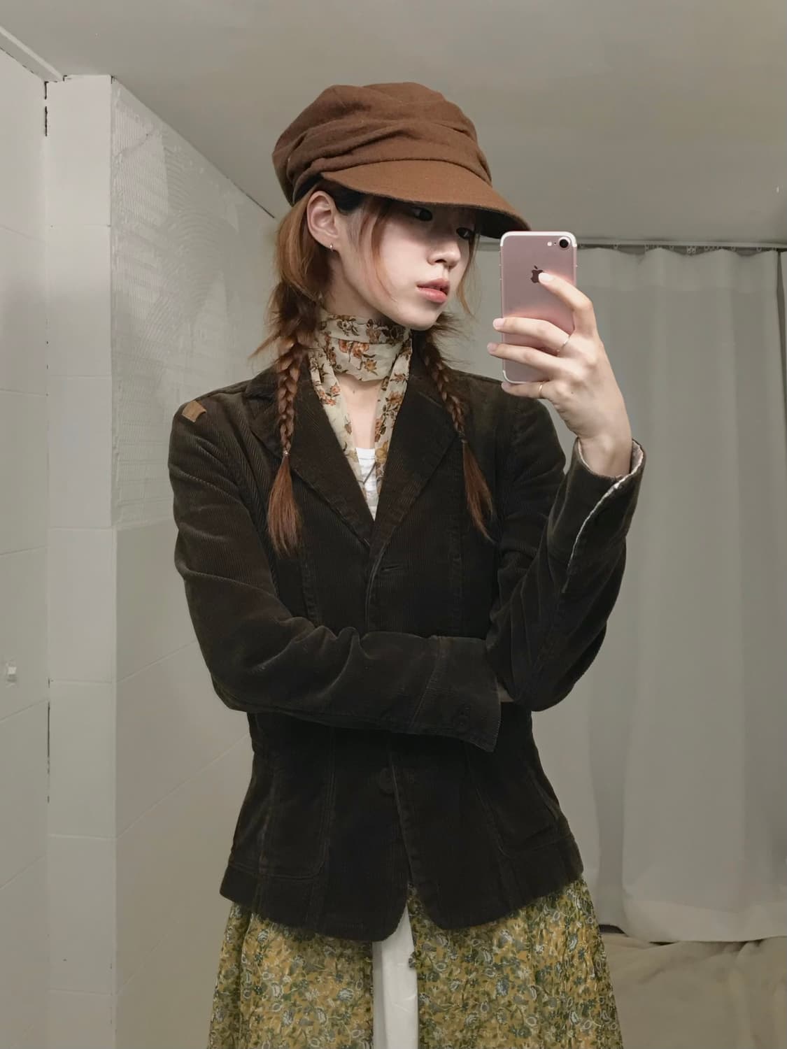 써스데이 아일랜드 브라운 코듀로이 블레이저 자켓 상품이미지2