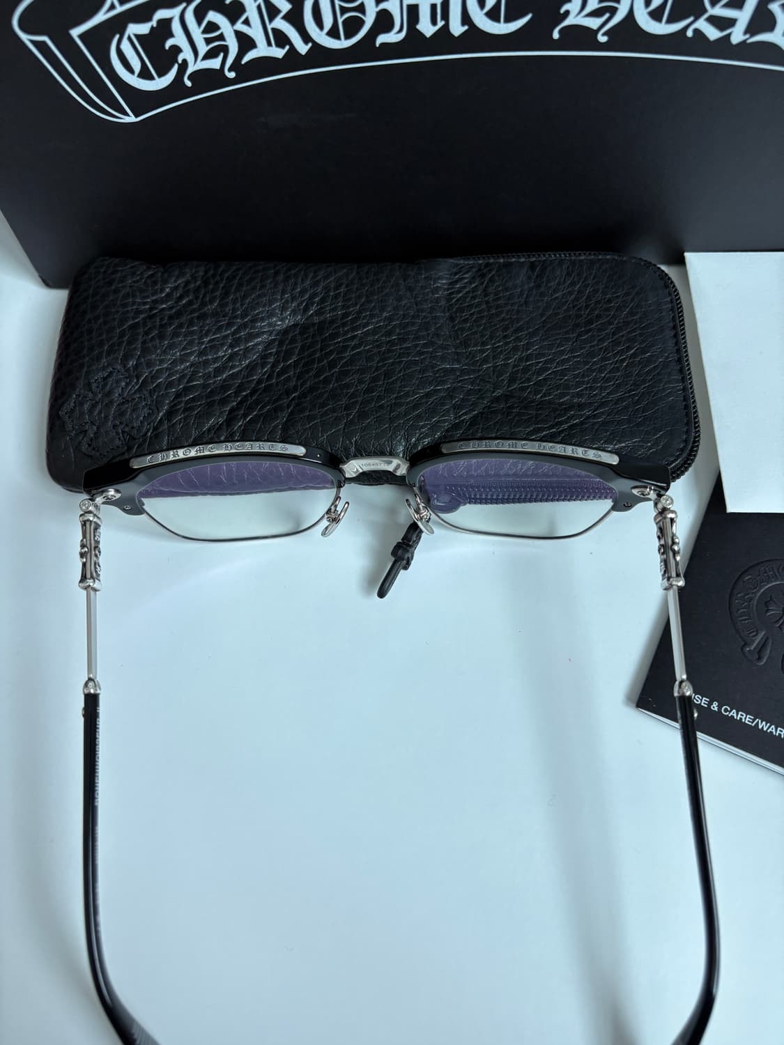 크롬하츠 안경 보넨노이슈어2 블랙 실버 새상품급 판매 상품이미지3