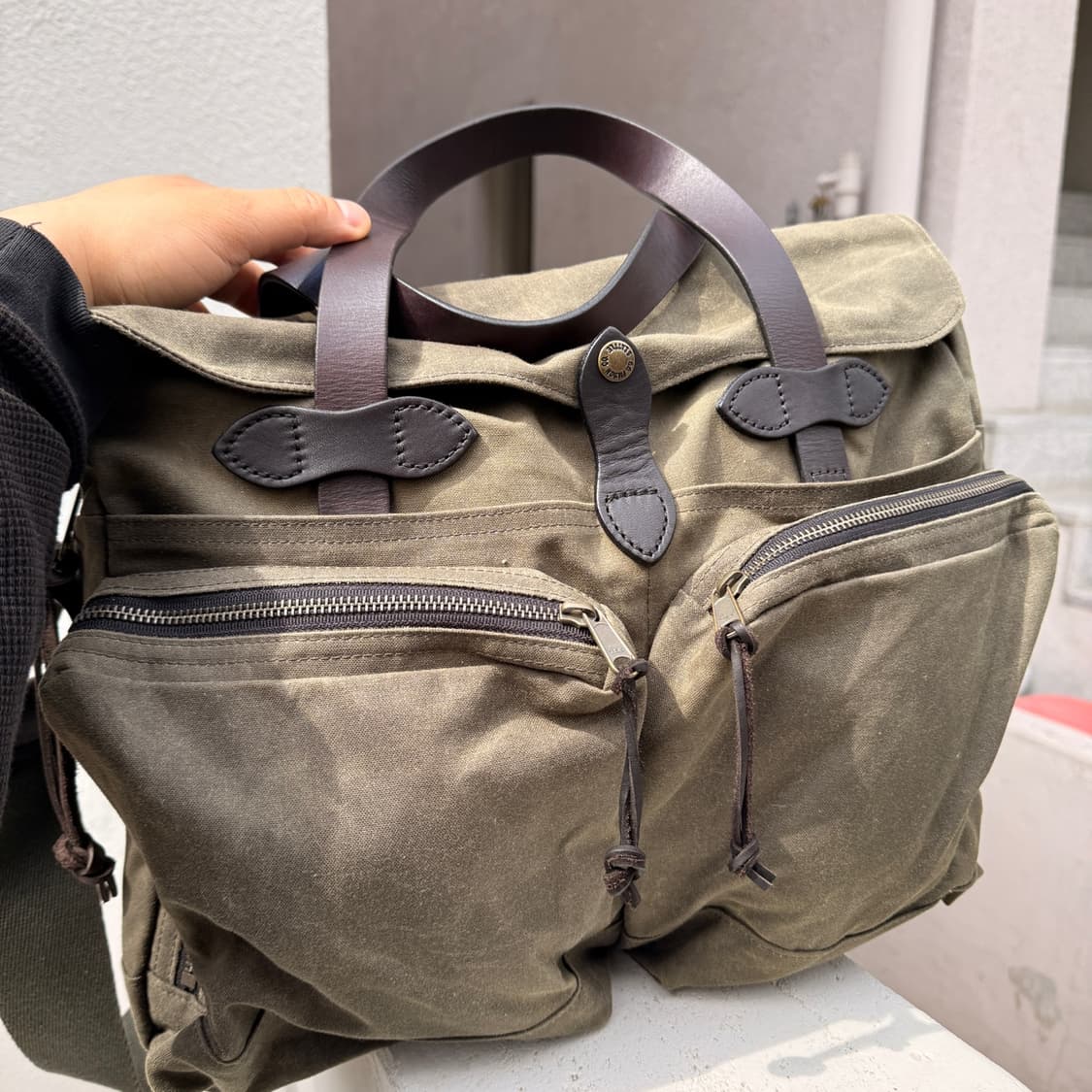 필슨 24 아워 틴 클로스 브리프케이스 오터그린 상품이미지3