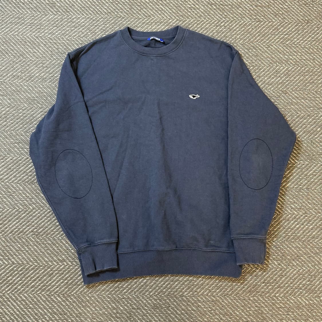 네이더스 엘보우패치 맨투맨 네이비  4 상품이미지1