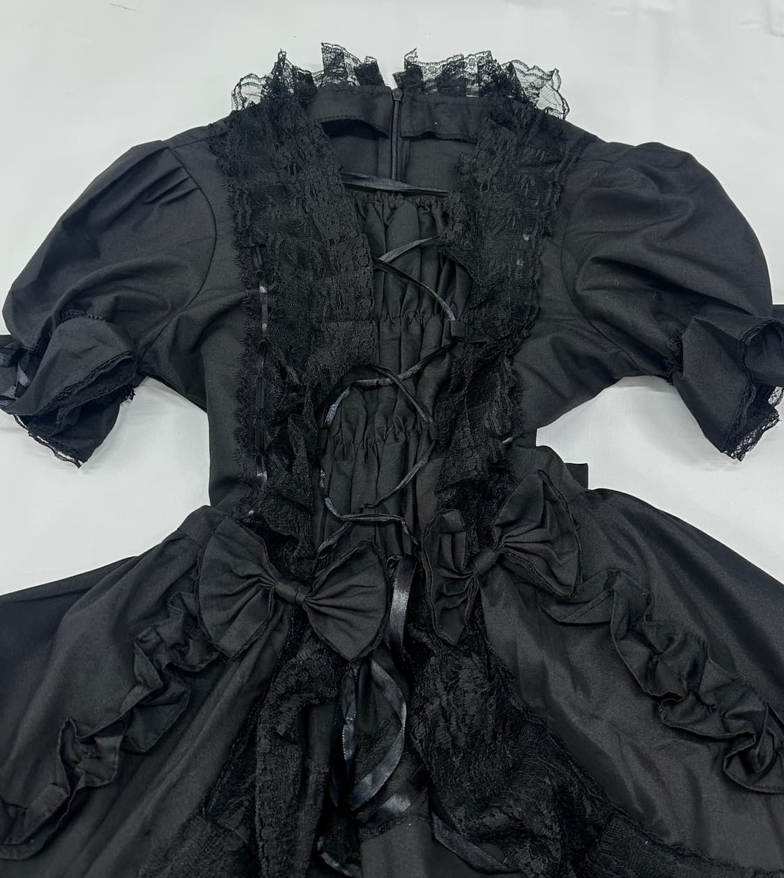 🖤세라의 지뢰계 메이드 코디세트🖤레이스 프릴 리본 가디건 미니원피스 상품이미지7