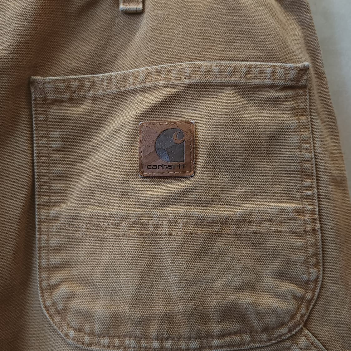 칼하트 싱글니 카펜터 워크팬츠 브라운 덕캔버스 36x34 상품이미지10