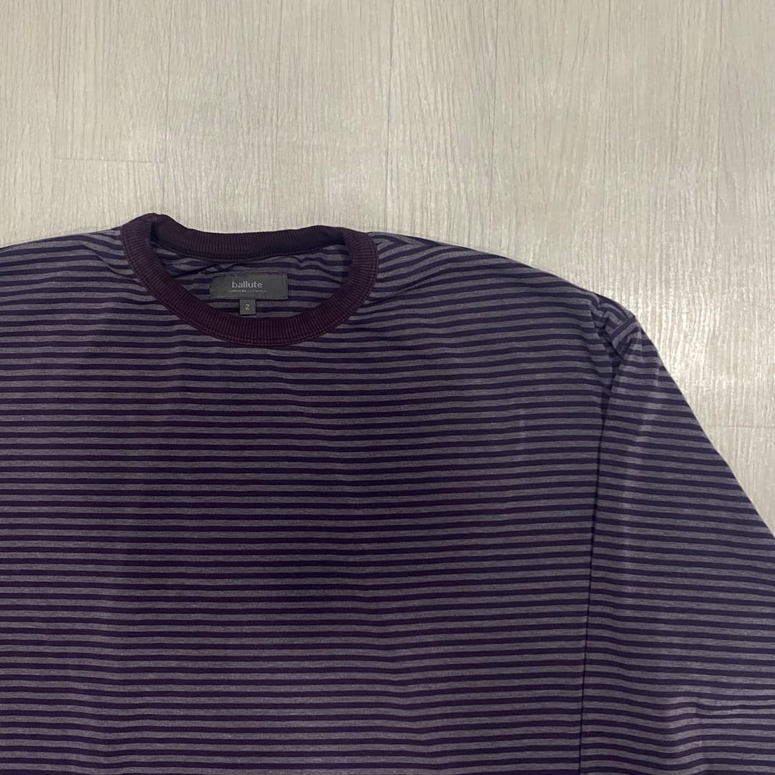 발루트 스트라이프 롱 슬리브 퍼플 2 상품이미지3