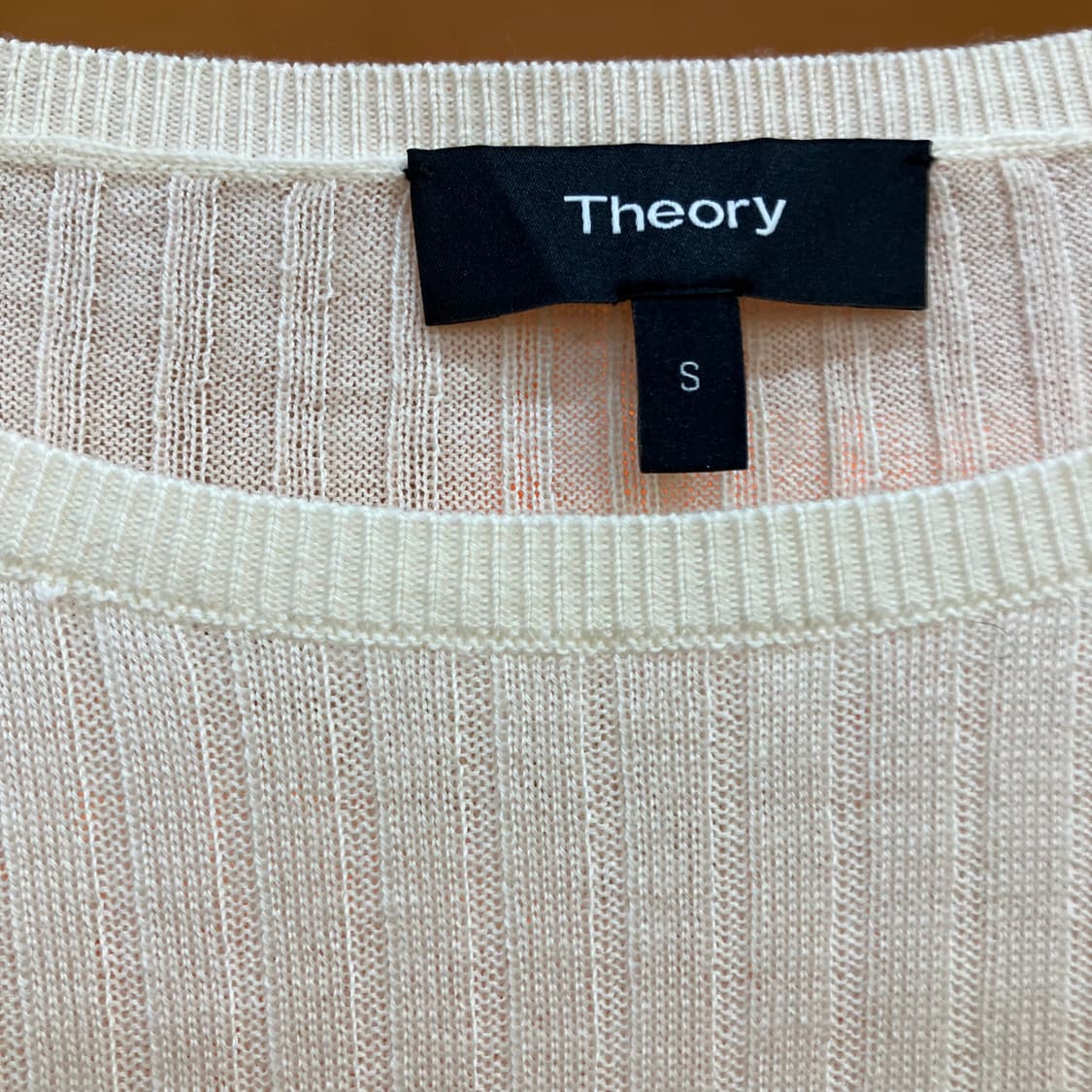 띠어리 아이보리 립 니트 S 상품이미지2