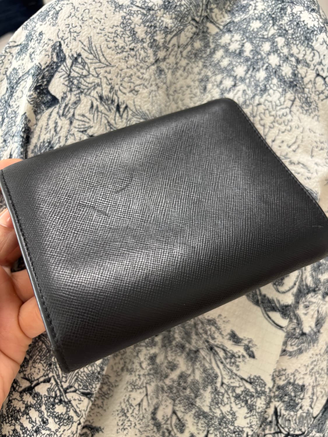 프라다 사피아노 블랙 남성 반지갑 상품이미지9