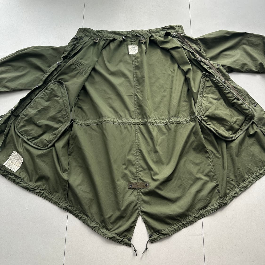 70s 미군 오리지널 M65 피쉬테일 파카 M-R 내피 포함  상품이미지4