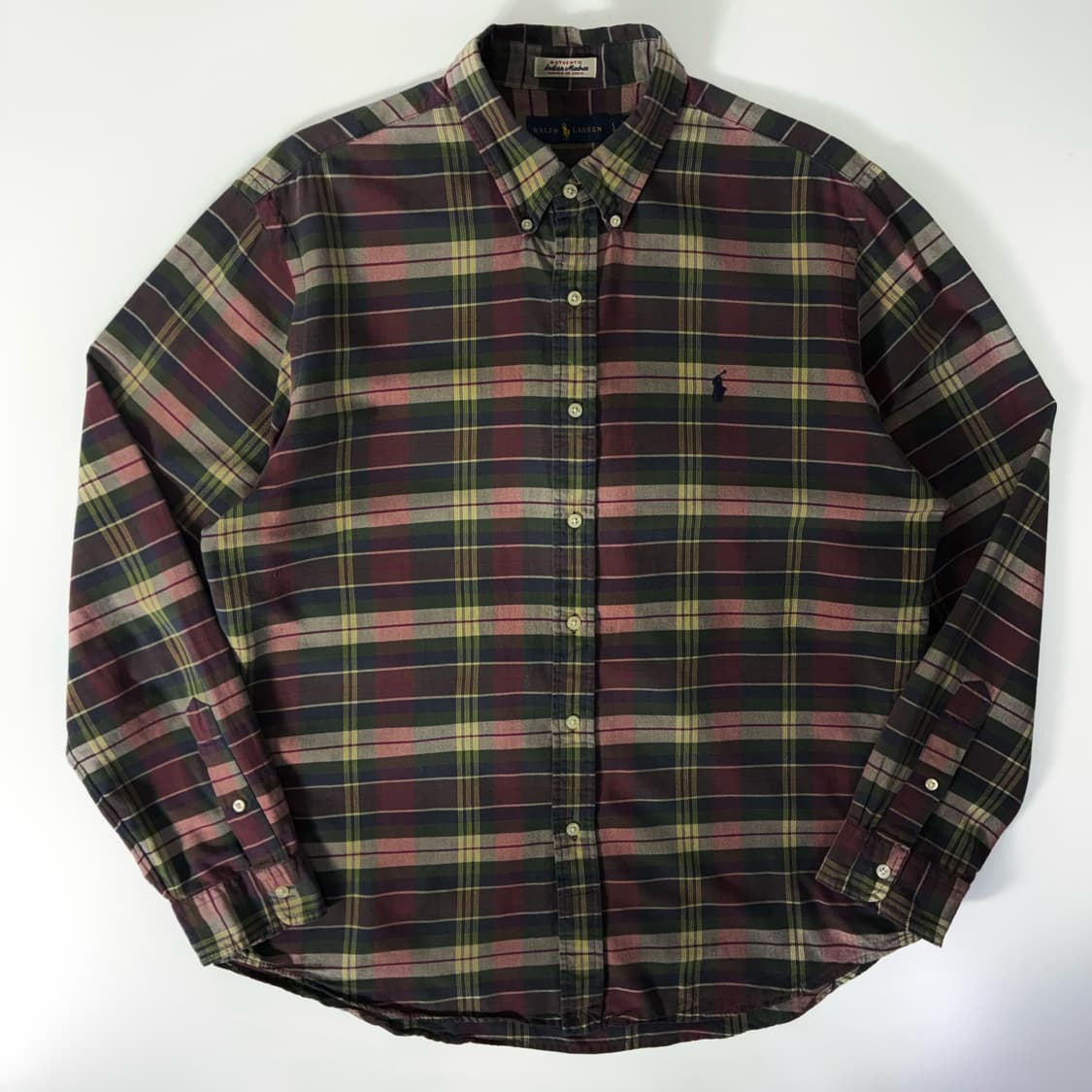 Polo  폴로 랄프로렌 자수 코튼 타탄체크 셔츠 상품이미지1