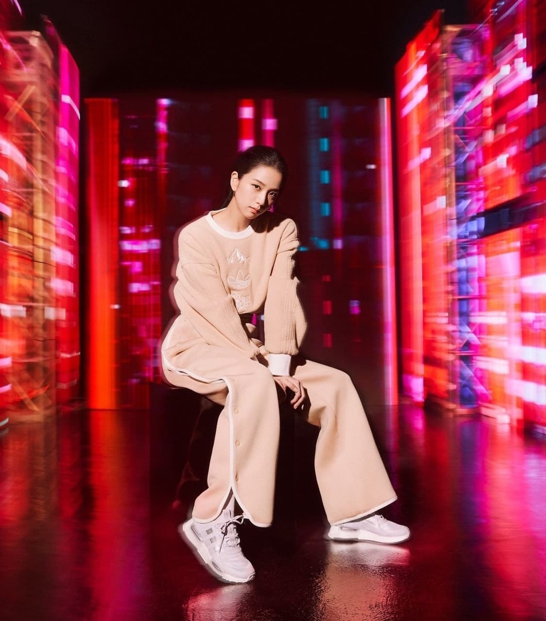 아디다스 스냅버튼 스페이서 팬츠 베이지 상품이미지10