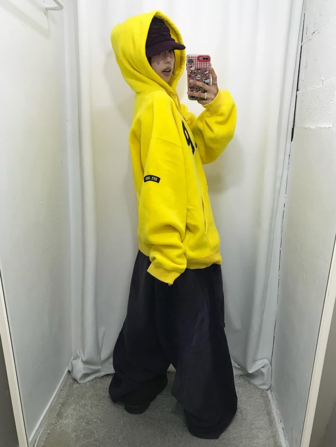 GAP Yellow Fleece Hoodie 상품이미지3