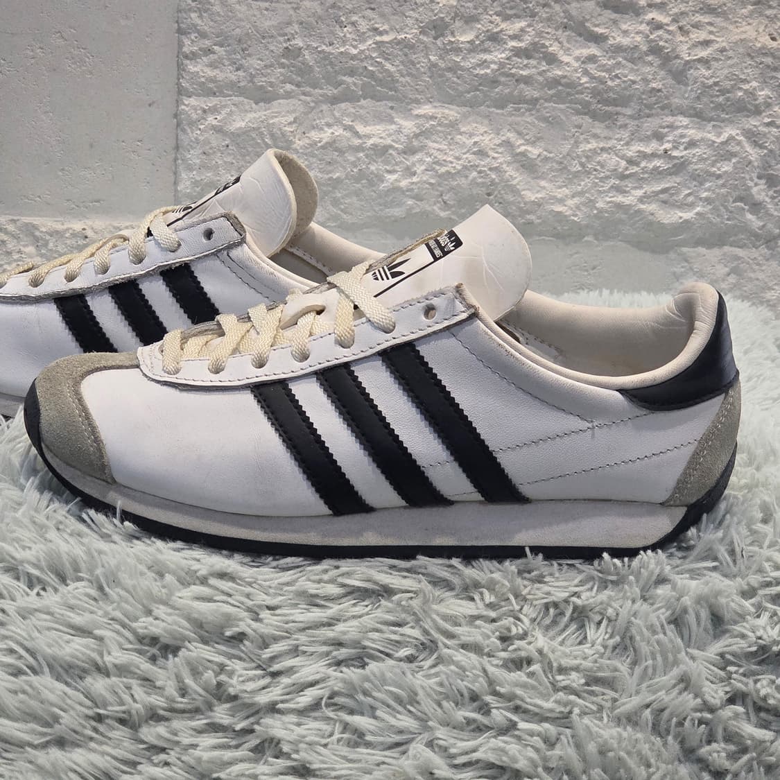 1w-27:아디다스 오리지널스 컨트리 OG 화이트-블랙 23cm 상품이미지2