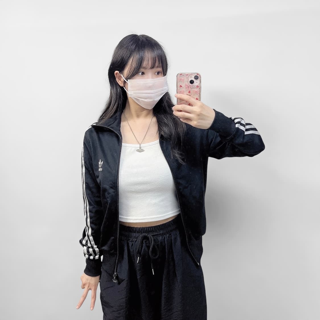 아디다스 파이어버드 트랙탑 져지 블랙 실버 상품이미지1