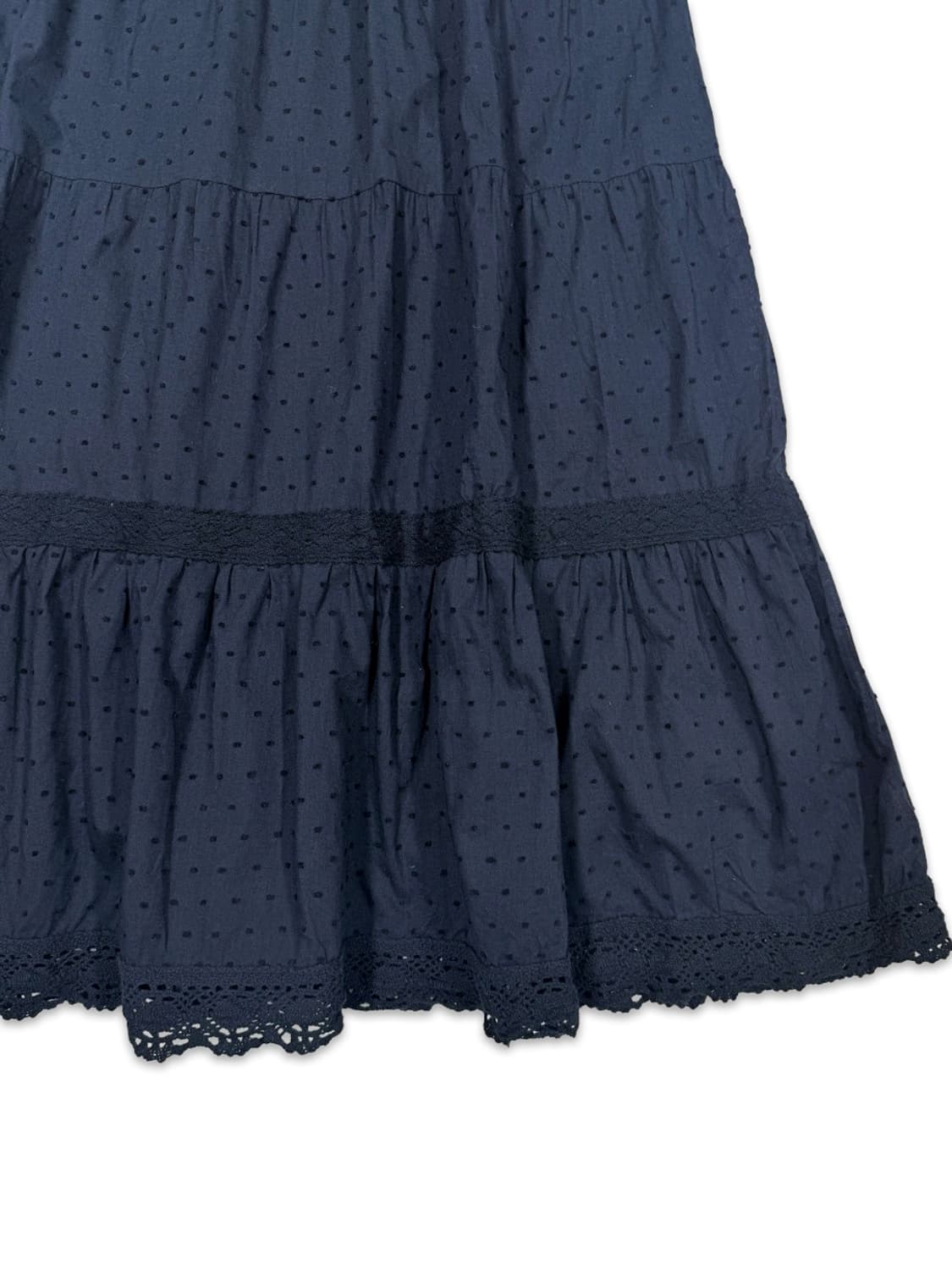 빈티지 네이비 도트 2way 원피스 스커트 상품이미지4