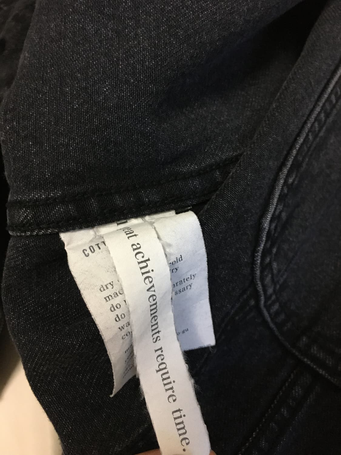 이얼즈어고 데님 트러커 흑청 01-2 상품이미지4