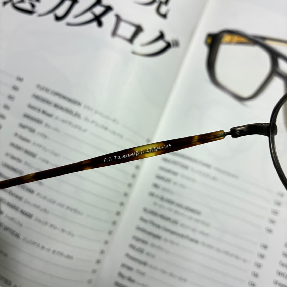 일본 사바에 후쿠이 제작 새들브릿지 엔틱골드 티타늄 안경 상품이미지5