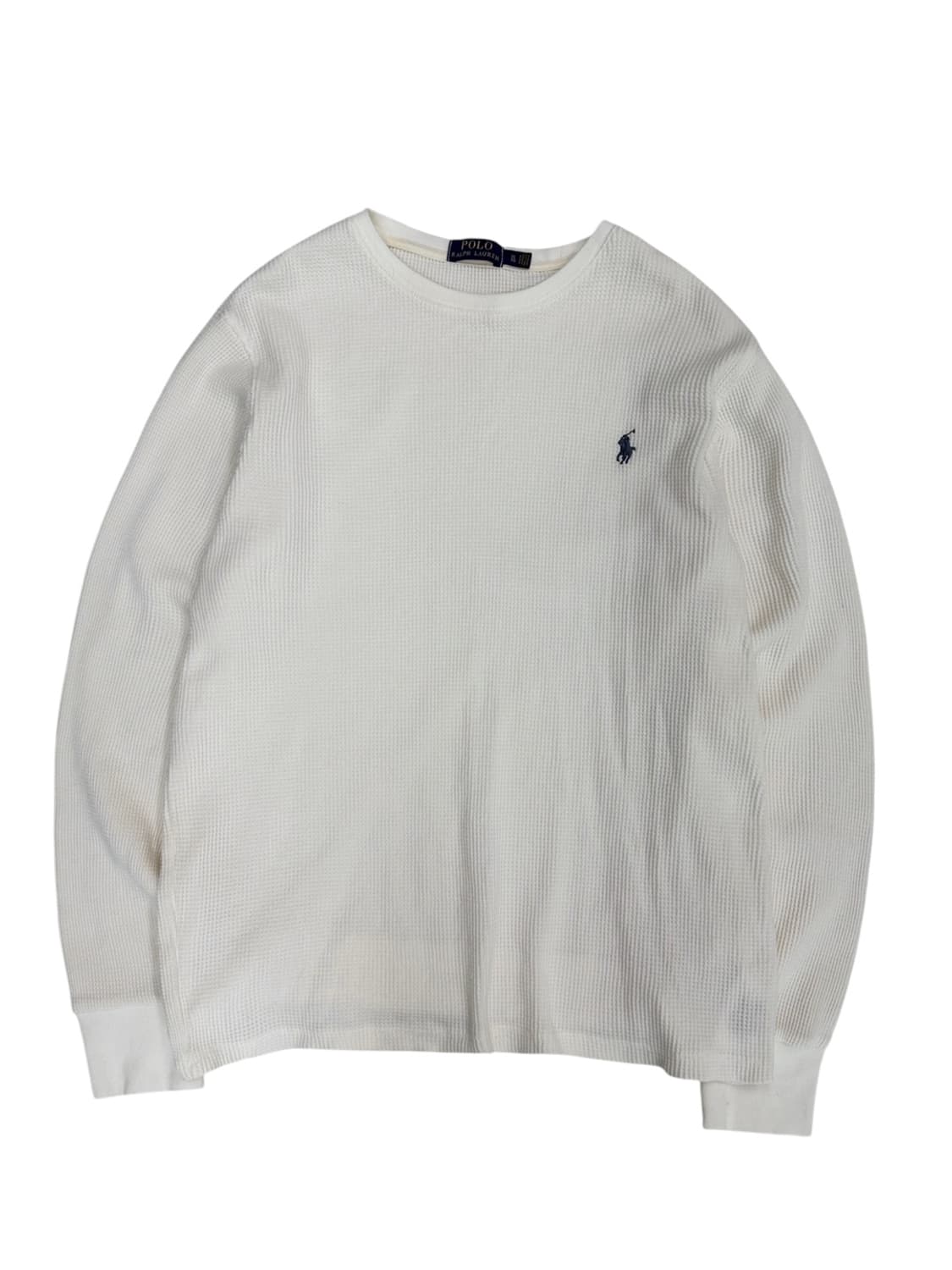 폴로 와플 롱슬리브 니트 화이트 (XL) 상품이미지1