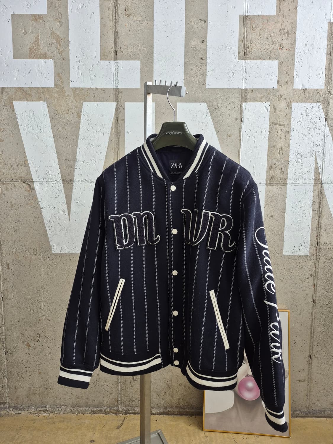 자라  스트라이프 스타디움 자켓 상품이미지1