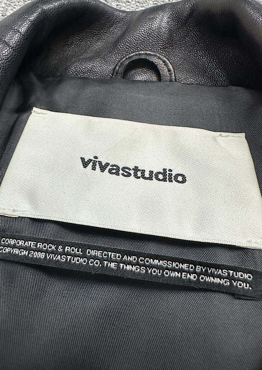 비비스튜디오 가죽 라이더자켓 M 상품이미지2