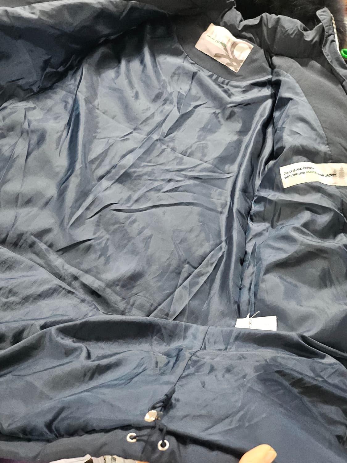 베네통코리아 네이비 구스다운패딩 42 상품이미지6