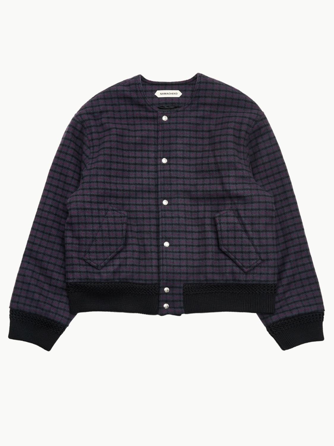 나마체코 콜튼 체크 봄버 상품이미지2