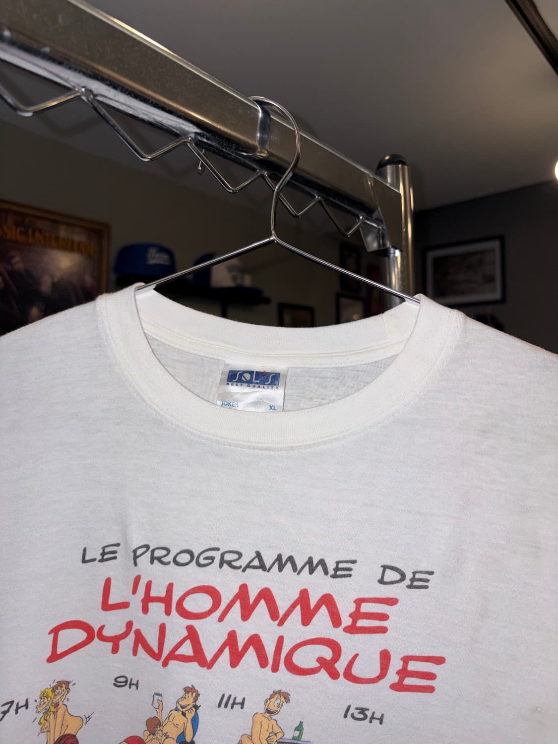 90‘s France Erotic cartoon humor print T 상품이미지6