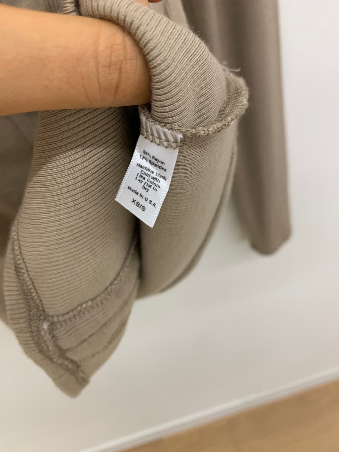 슬림핏 립 반집업 긴팔 ribbed halfzip longsleeve 상품이미지6