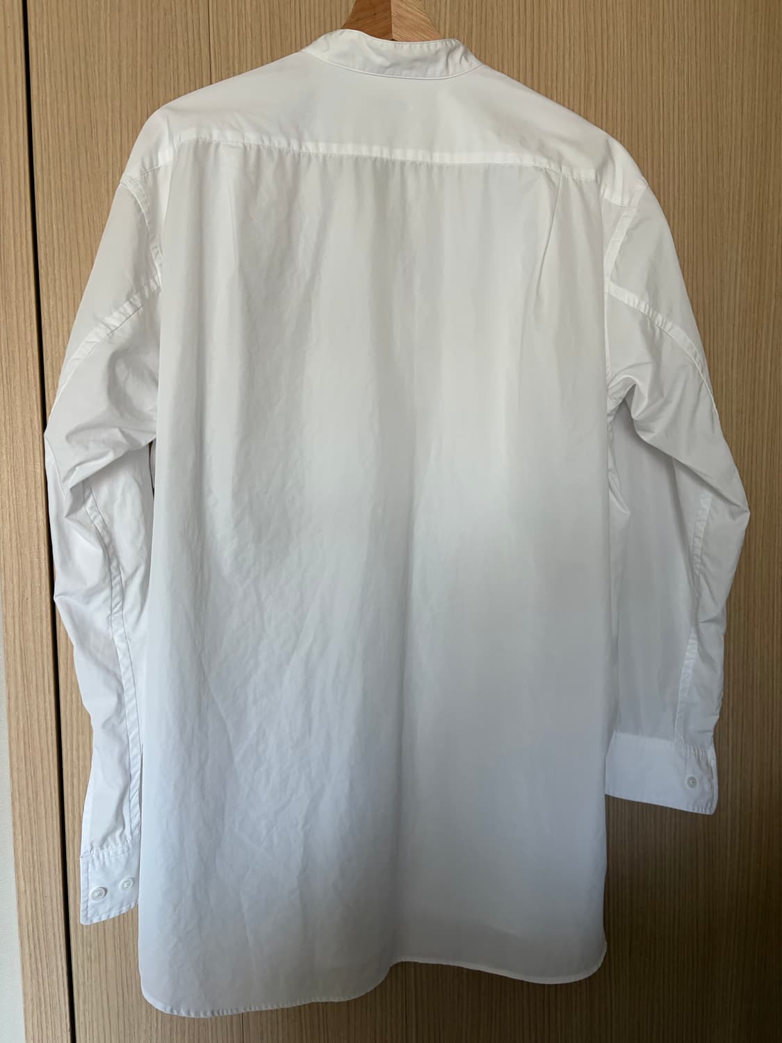 유니클로 +J 질샌더 수피마 코튼 오버사이즈 스탠드칼라 셔츠 (L) 상품이미지2