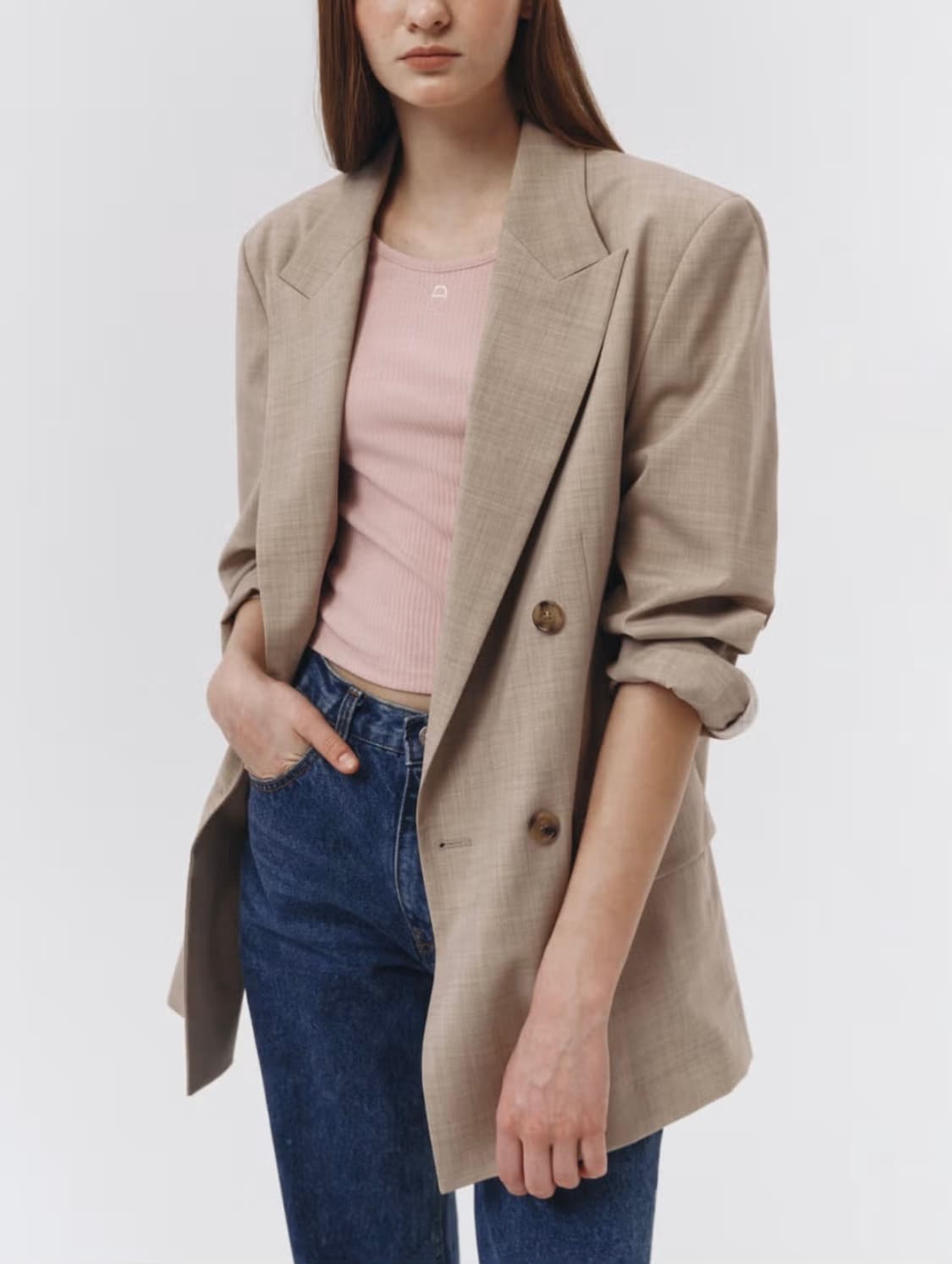 던스트 Unisex 더블자켓 (Soft Greige) 상품이미지1