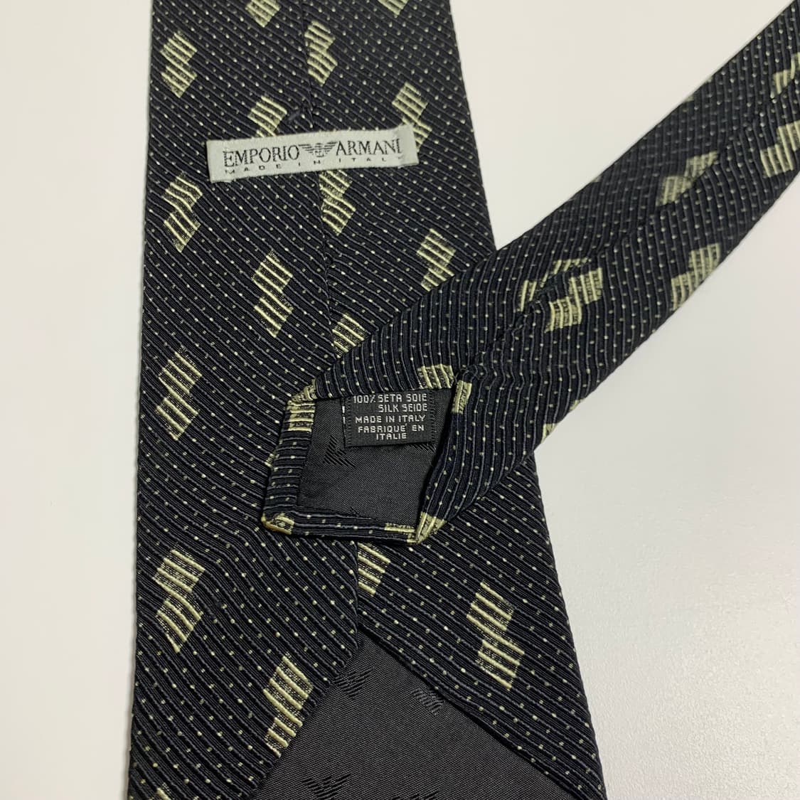 엠포리오 아르마니 명품 블랙 정장넥타이 클래식 빈티지타이 상품이미지7