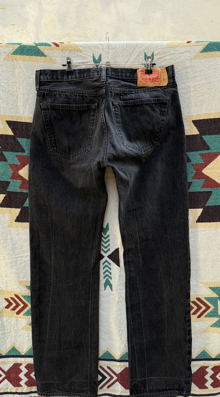 리바이스 501 흑청 36/34 버튼플라이 상품이미지10