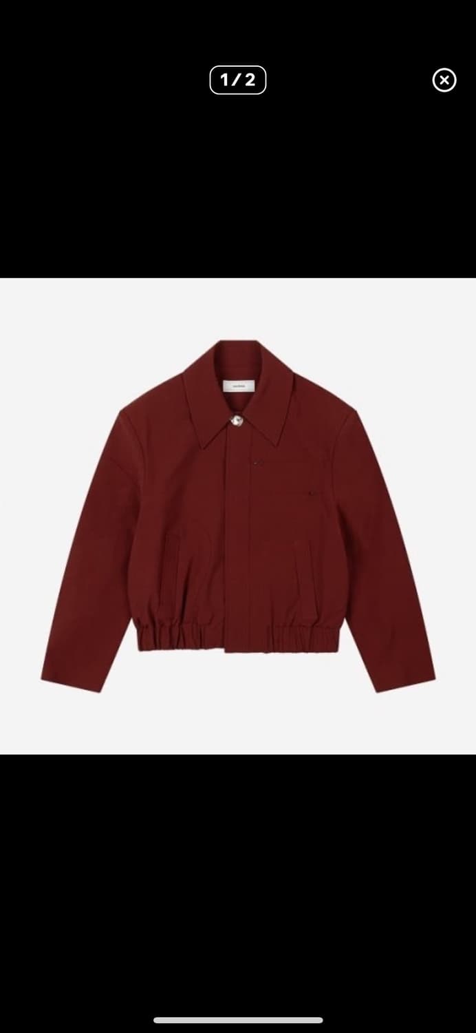 웨이비니스 터널링 울크롭 블루종 버건디 1사이즈 상품이미지2