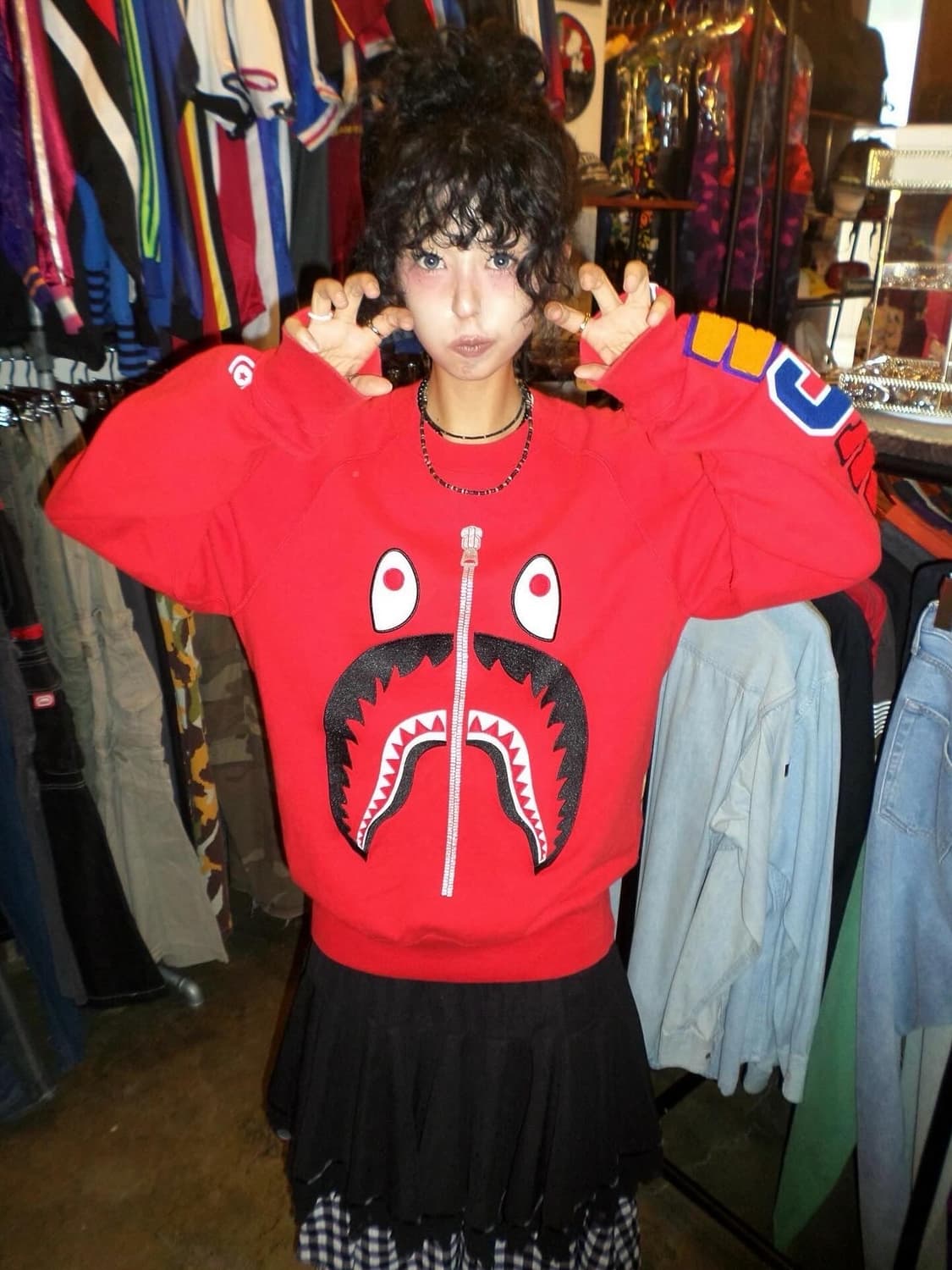 Bape Camouflage Shark Sweat Shirt Set  상품이미지1
