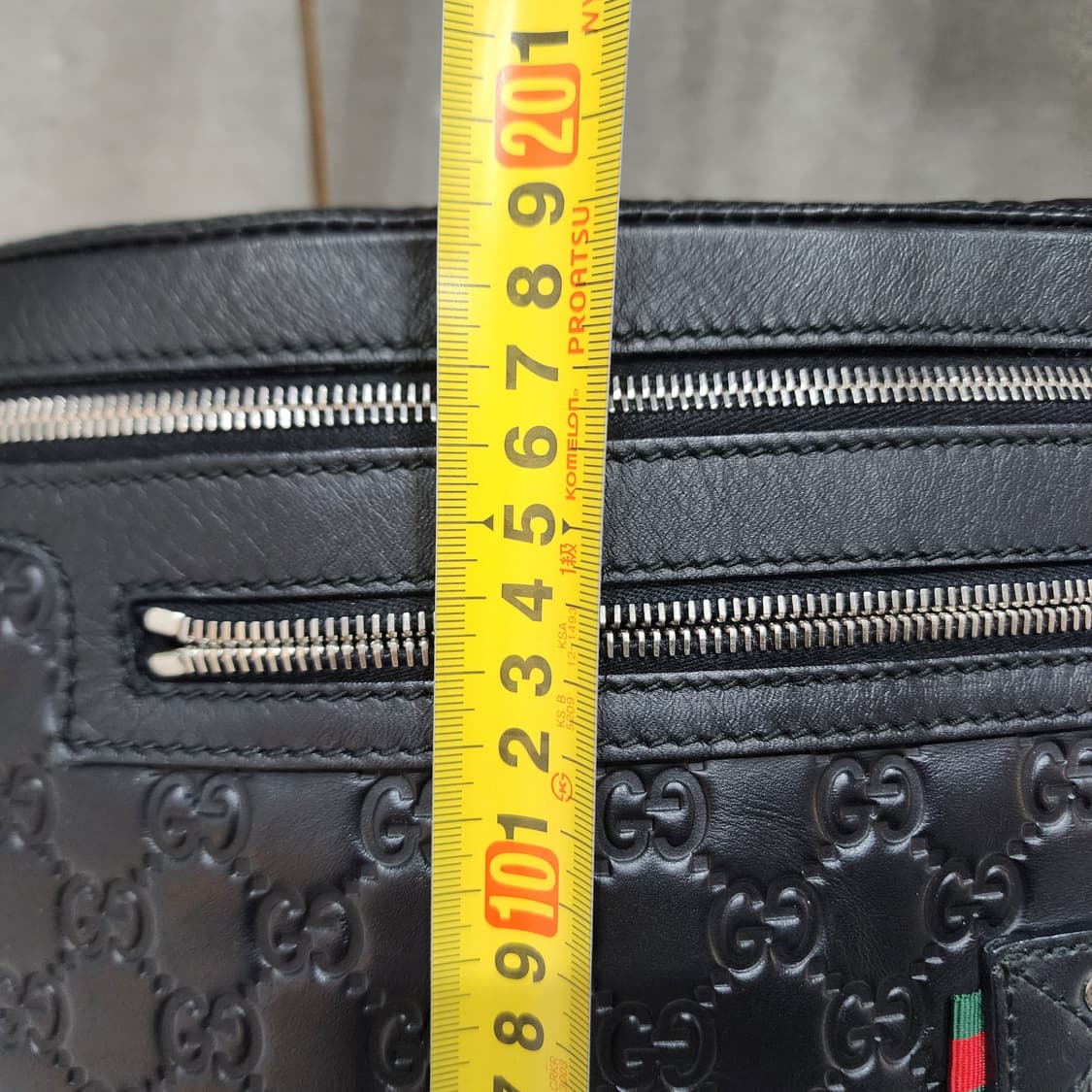 구찌 시마 레더 블랙 남성 크로스백&힙색 상품이미지10