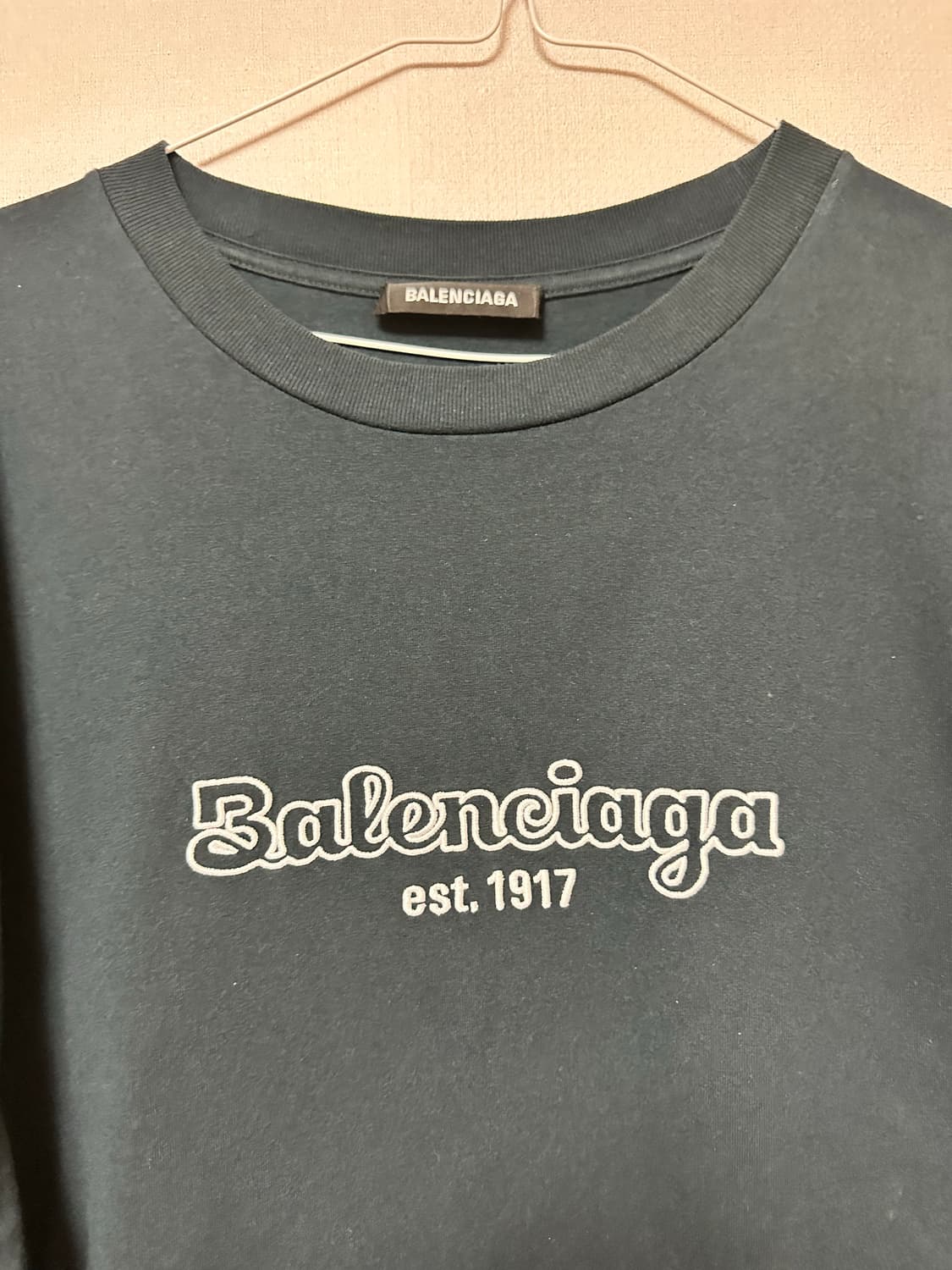(새상품급!!) 발렌시아가 est. 1917 반팔티 XS (정품) 남자  상품이미지1