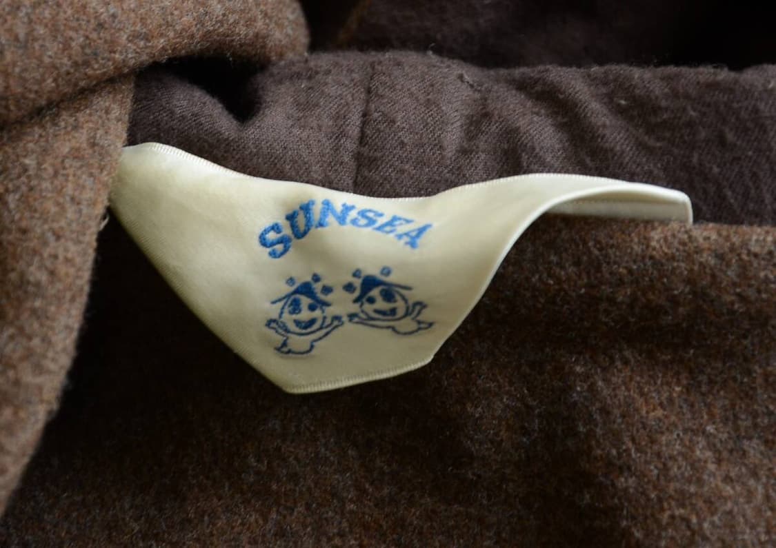 Sunsea 멜튼 나이트 더플 코트 브라운 size 3 상품이미지8