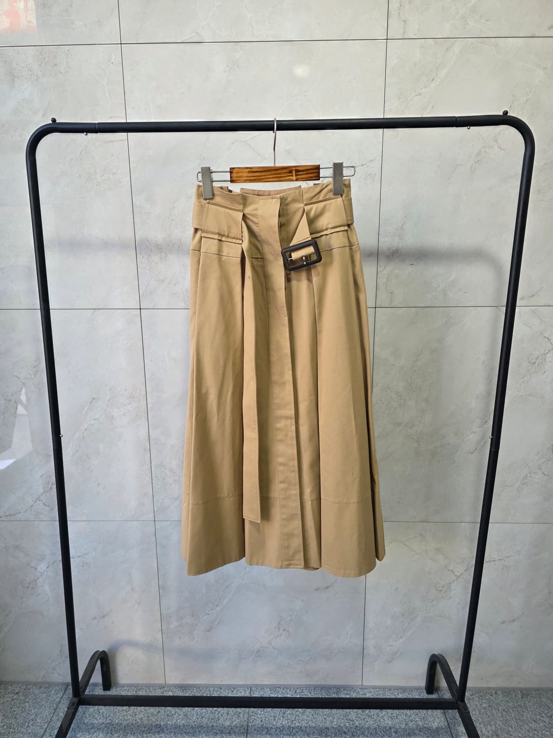 베이지 롱스커트  상품이미지1