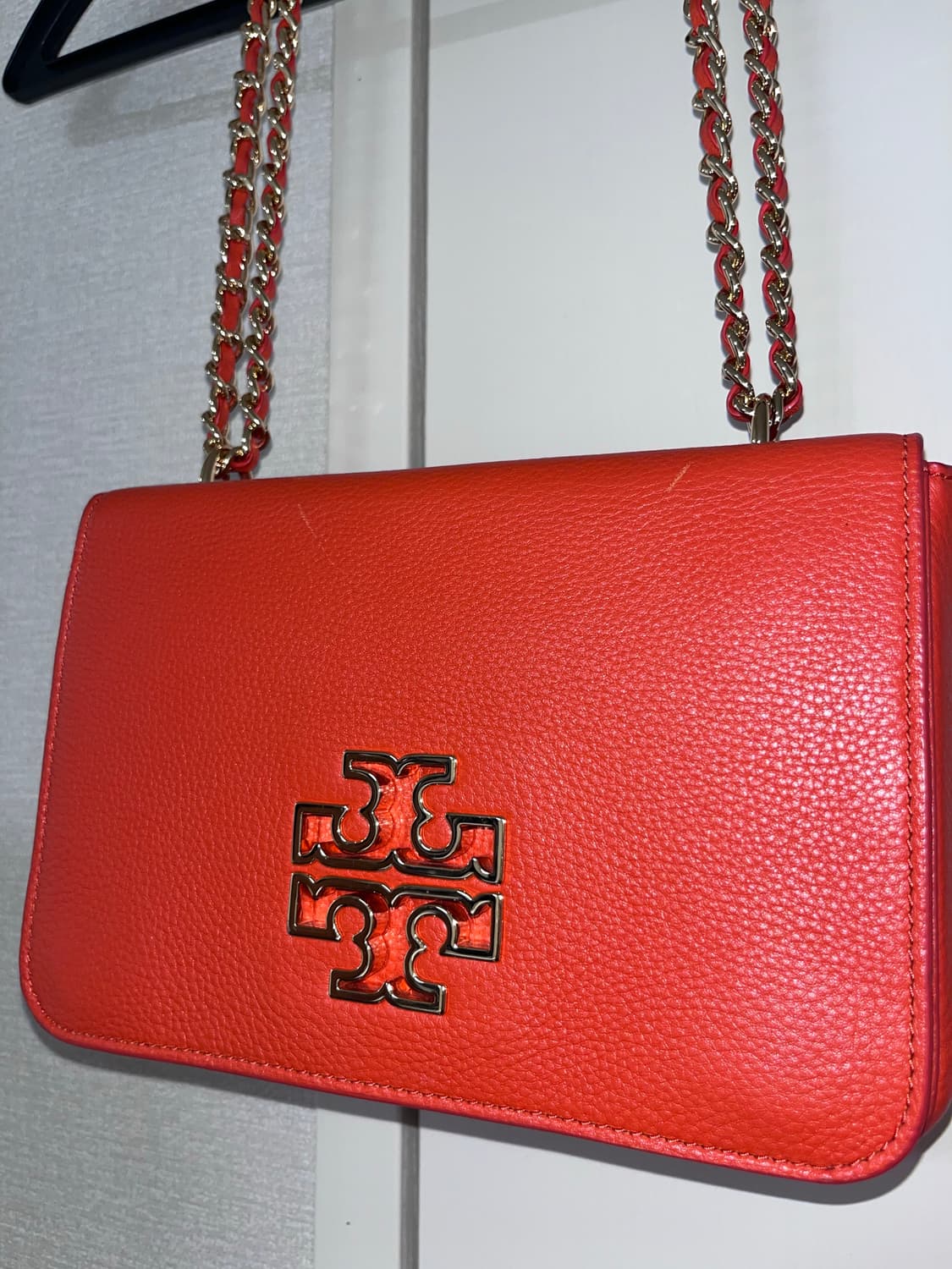 토리버치 어드저스터블 체인 숄더백 스파이스트 오렌지 상품이미지5