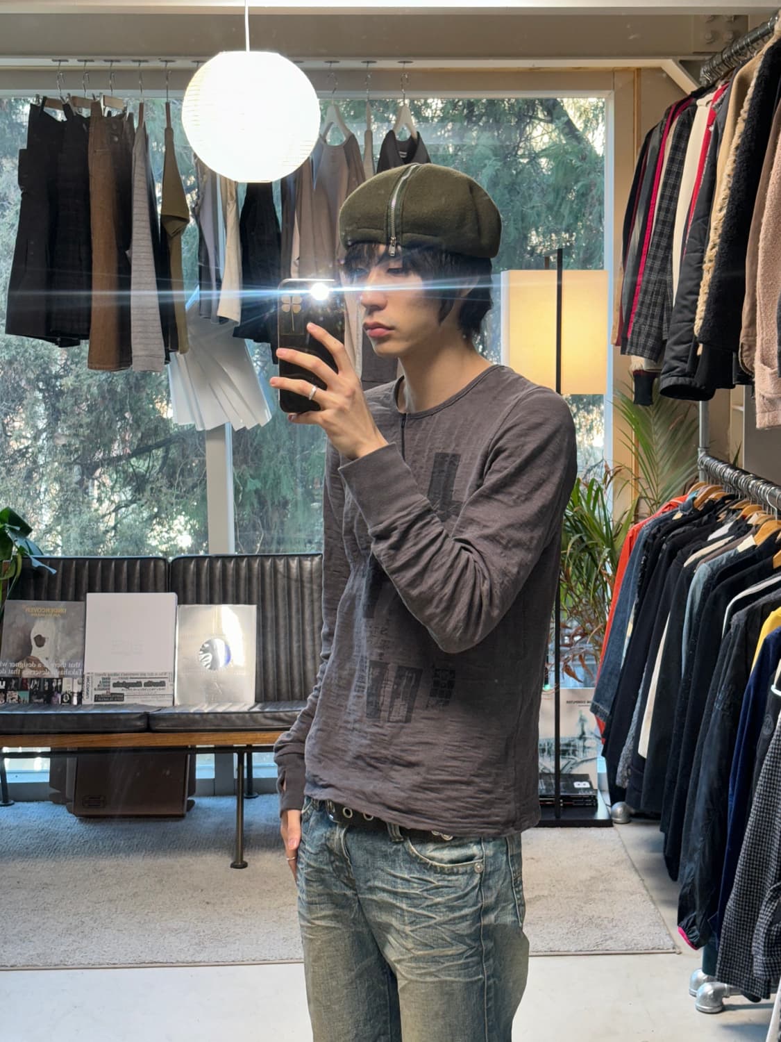 Ba-tsu 지퍼 베레모 상품이미지5