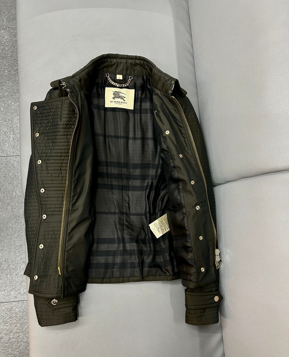 버버리 퀼팅 더블버튼 자켓(M/55) 상품이미지9