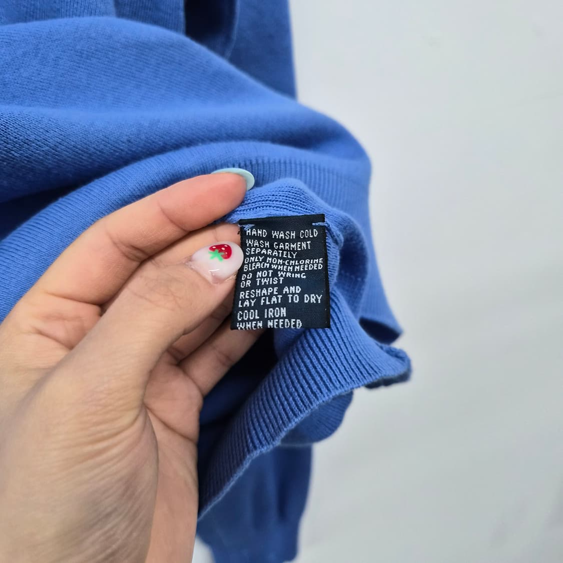 폴로 랄프로렌 블루 브이넥 니트 남성 XL 상품이미지4