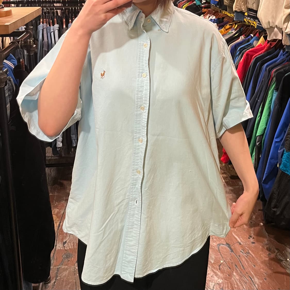 [HI] 폴로 반팔 셔츠 블루 상품이미지2