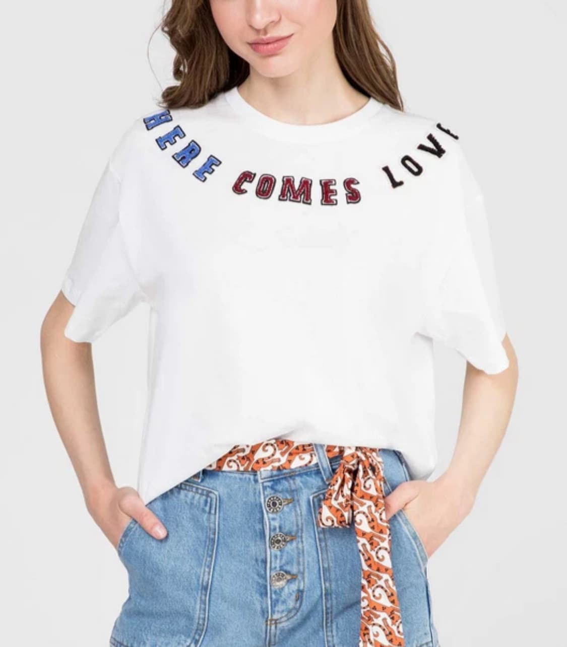 Sandro HERE COMES LOVE 반팔티 상품이미지1