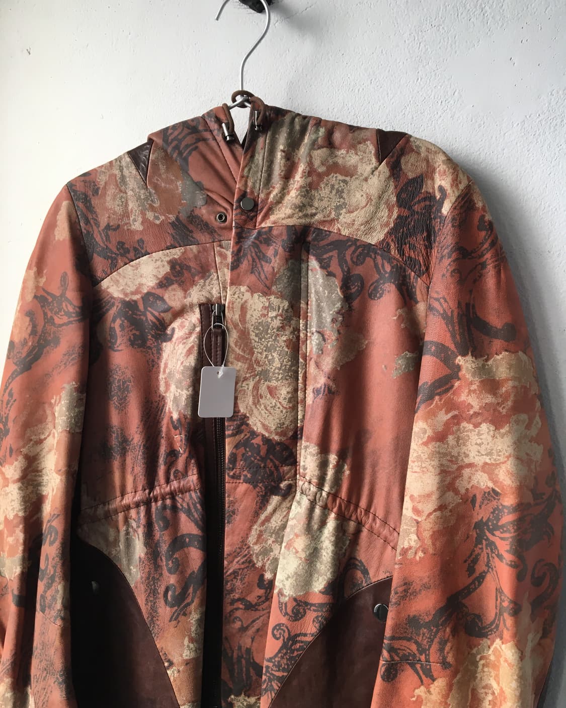 Oriental mood leather hood jacket 상품이미지4
