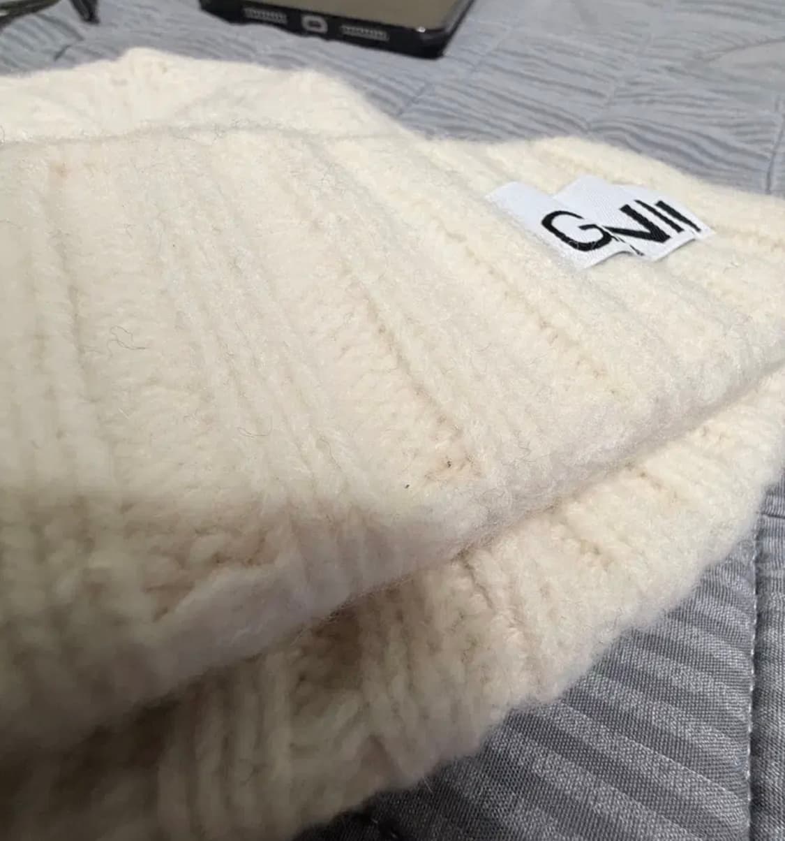 가니 레귤러 울 케이블 비니 에그렛 상품이미지2